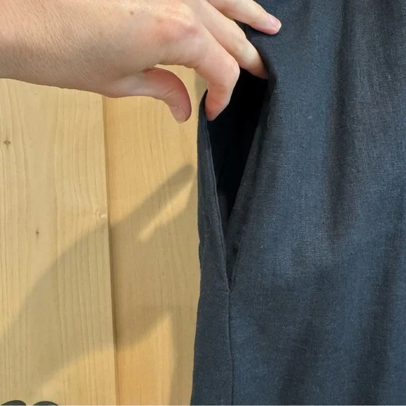 Abercrombie Linen-Blend Button Skort - Picture 7 of 10